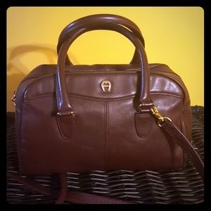 Etienne Aigner Burgundy leather purse